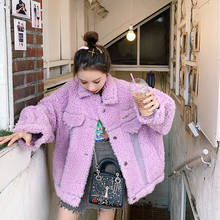 Fur Sheep Shearing Winter Coat Clothes 2020 Korean Real Wool Jacket Women Manteau Femme YY1009 2024 - buy cheap