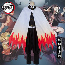 Anime Demon Slaye Cloak + uniform: Kimetsu No Yaiba Rengoku Kyoujurou Cosplay Costume Kimetsu No Yaiba Cosplay Men Rengoku 2024 - buy cheap