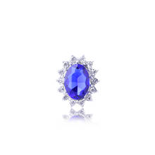 Princess Diana William Kate stone Rings  Blue Wedding Engagement Finger Ring for Women 2024 - buy cheap