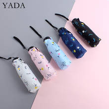 YADA Ins UV Fresh Small Flowers Pattern 5-Folding Rainy Mini Pocket Umbrella For Women Anti-UV Small Parasol Umbrellas YD200293 2024 - buy cheap