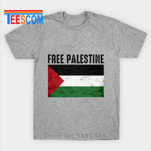 2019 свобода за палестинский флаг, Мужская футболка, мужская команда, хлопковые футболки, одежда для взрослых, топы, печатные футболки с коротким рукавом для мужчин 2024 - купить недорого