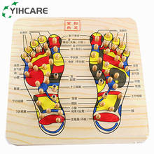 YihCare Pedal Acupoint Foot Massage Device Acupressure Reflexology Foot Massager Wooden Stepping Board Foot Reflex Pad Plate 2024 - buy cheap