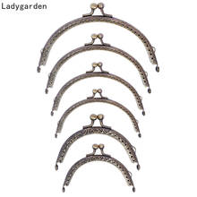 6PCS 6.5-20.5cm DIY Antique Flower Bud Head Metal Purse Frame Handle Kiss Clasp Lock for Bag Sewing Craft Tailor Accessories 2024 - buy cheap