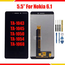 5.5'' For Nokia 6.1 TA-1043 TA-1045 TA-1050 TA-1054 TA-1068 For Nokia 6(2018) LCD Display+Touch Screen Digitizer For Nokia 6.1 2024 - buy cheap