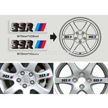 4 x New Car Styling Car Wheel Rim Decorative Vinyl Sticker Series Car Accessories Decals for SSR Wheels 2024 - buy cheap