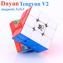 Cubo mágico 3x3x3 do cubo 3x3 do enigma do ímã de dayan tengyun v2m cubo de velocidade 3x3x3 cubo mágico 2024 - compre barato