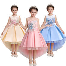 2020 Kids Dresses For Girl  Petal Toddler Girls Clothing Summer Childeren Wedding Dress Princess Dresses Birthday Party dress 2024 - buy cheap