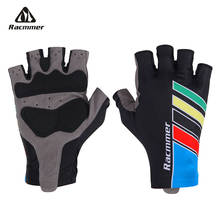 Racmmer-guantes de Ciclismo de medio dedo para hombre y mujer, manoplas deportivas de Gel para bicicleta de carreras, antideslizantes, para verano, para exteriores 2024 - compra barato