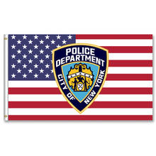 Bandeira dos estados unidos, 60x9, 0cm/90x15, 0cm/120x180cm, com departamento de polícia, nova york, nypd, eua, escudo 3x5 pés, 150x90cm, personalizado 2024 - compre barato