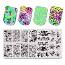 SHOPANTS Flower Theme Nail Stamping Plates Butterfly Leaf Animal Image Stamp Templates Manicure Printing Stencil Tools 2024 - buy cheap