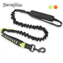 Benepaw Bungee Dog Leash Reflective Two Padded Handle Training Pet Leash For Small Medium Dogs Short Distance Control Lead 2024 - buy cheap
