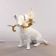 Italy RIO Puppy Table Lamps Bedroom Bedside Desk Lamp Modern Nordic Animal Dog Led Stand Light Fixtures Living Room Home Decor 2024 - buy cheap