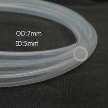 5 Meter 5*7 mm Food Grade Transparent Silicone Rubber Hose External Diameter 5mm x 7mm Flexible Silica Gel Tube 5x7 mm 2024 - buy cheap