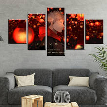 5 Panels Animation Character Posters Japanese Manga Jujutsu Kaisen Canvas Prints Home Decor Anime Poster Wall Paintings 2024 - buy cheap