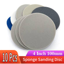 5 Pcs Flocking Round Disc Sanding Sponge Sandpaper 4 Inch 100mm 300-3000 Grit for Polishing & Grinding Power Tools Accessories 2024 - buy cheap