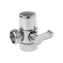 Brass 3-way Diverter Valve Faucet Connector Adapter Three Head Function Switch 2024 - buy cheap
