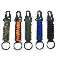 1Pcs Outdoor Keychain Ring Camping Carabiner Military Paracord Cord Rope Camping Survival Kit Emergency Knot Bottle Opener Tools 2024 - buy cheap