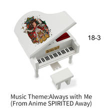 Caja de música de madera para niños, decoración de anime, regalo de juguete 2024 - compra barato