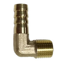 Cotovelo de 90 graus 1/4 "bsp para adaptador de encaixe de tubulação de bronze macho de 10mm 1 peça 2024 - compre barato