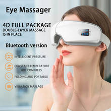 4D Smart Airbag Vibration Eye Massager Eye Care Instrument Hot Compress Bluetooth Eye Fatigue Massage Glasses 2024 - buy cheap