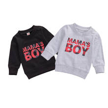 Toddler Baby Boys Girls Long Sleeve Sweatshirts Round Neck Letter Printed Casual Pullover Shirt Baby Spring Autumn Tops 2024 - buy cheap