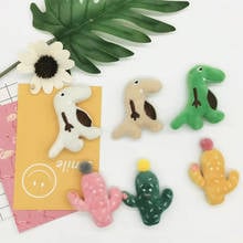 10pcs/lot DIY Handmade cute Cactus crocodile dolls   Padded Patches Appliques For Clothes Sewing Supplies DIY Hair Decoration 2024 - buy cheap