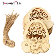 Easter Crafts Easter Decorations Egg Wooden Ornament Easter Decorations for Home Rabbit Wood Happy Easter Craft DIY Ornament 2024 - buy cheap