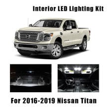 Pacakge-Luz LED blanca para Interior, Kit de 7 bombillas para Nissan Titan XD Map Dome, luz para techo, guante, caja, lámpara, 2016, 2017, 2018, 2019 2024 - compra barato