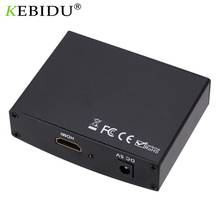 KEBIDUME-Adaptador convertidor de Audio y vídeo, 1080P HDMI, enchufe UE compatible con componentes RGB con EE. UU. 5 RCA YPbPr Video + R/L para TV PC 2024 - compra barato