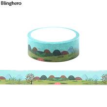 10pcs/set Blinghero Natural Landscape 15mmX5m Washi Tape Masking Tape Adhesive Tapes Decorative Stickers Cartoon Tapes BH0048 2024 - buy cheap