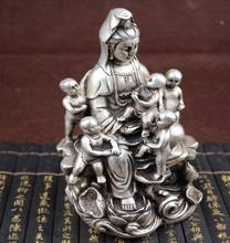 Copper Statue Pure copper Buddha ornaments antique handicraft new antique send son Guanyin 2024 - buy cheap