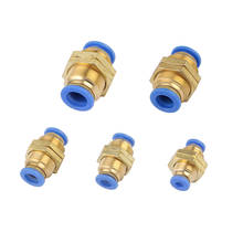 10mm 8mm 6mm 4mm 12mm OD Hose Slip Lock Straight Bulkhead Connectors Air Pneumatic Union Joint Brass Quick Adapters 4 Pcs 2024 - buy cheap