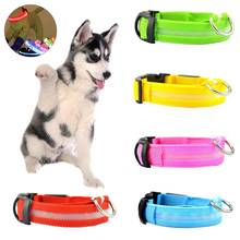 Pet Dog Puppy Anti-lost USB Rechargeable Flashing LED Light Collar Necklace Pet Dog Harnesses Leads Supplies 2024 - buy cheap