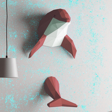 Modelo de papel de delfín 3D, escultura de papel hecha a mano DIY, arte de pared de estilo moderno, decoración de pared, artesanías para decoración del hogar y sala de estar 2024 - compra barato