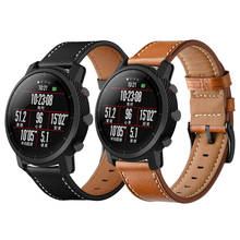 Pulseira de couro genuíno para amazfit, faixas de substituição para relógio amazfit stratos 2 pace bip lite u pro gts 2 mini gtr 47mm 42mm 2024 - compre barato