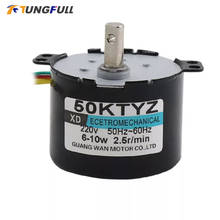 50KTYZ Permanent Magnet Synchronous Motor 220V AC Motor Positive And Negative Gear Reduction Micro Motor Slow Speed Small Motor 2024 - buy cheap