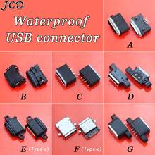 JCD-enchufe de carga tipo C impermeable, Conector Micro USB hembra SMT DIP, puerto USB 2,0, 1 ud. 2024 - compra barato