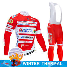 2022  Team Italia Cycling Jersey 9D Set MTB Uniform Red Bike Clothing Mens Winter Thermal Fleece Bicycle Clothes Cycling Wear 2024 - buy cheap