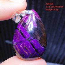 Natural Purple Sugilite Pendant Water Drop Rare South Africa Sugilite Women 925 Sterling Silver Gift Necklace AAAAA 2024 - buy cheap