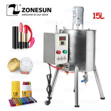 ZONESUN 15L Manual Lip Gloss Lipctick Crayon Heating Mixing Filling Machine For Cosmetics 2024 - buy cheap