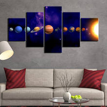 Modular 5 Panels Milky Way Landcape Home Decoration Wall Art Canvas Painting Picture for Living Room Posters and Prints Artwork 2024 - buy cheap