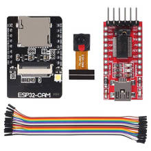 Placa de desarrollo ESP32 CAM, WiFi, Bluetooth, con cámara OV2640 de 2MP, FT232RL, FTDI, cable de puente de 40 pines para Arduino Raspberry Pi 2024 - compra barato