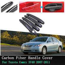 Car Door Handle Cover handle protection for Toyota Camry Daihatsu Altis XV40 2007~2011 2010 Chrome/Carbon Fiber Car Stickers 2024 - buy cheap