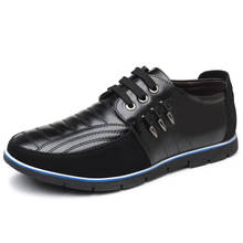 XPAY-zapatos informales de cuero para hombre, mocasines planos de marca de lujo, transpirables, sin cordones, color negro, talla grande 38-47 2024 - compra barato