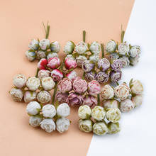 6pcs brotos de chá de Seda rosas vasos para decoração de casa casamento caixa de presentes de Natal coroa de flores diy flores decorativas flores artificiais barato 2024 - compre barato