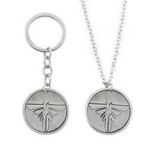 The Last Of Us 2 Keychain Firefly Logo Letter Dogtag Joel Ellie Vintage Retro Antique Pewter Cosplay Necklace Keyring Key Chain 2024 - buy cheap