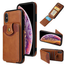 Capa carteira de couro com flip, estojo com suporte, magnético, capa para iphone x xs max xr 12 mini 11 pro 8 7 6 6s plus se 2020 2024 - compre barato