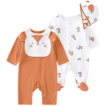 Pureborn 2-Pack Newborn Unisex Baby Romper Halloween Cotton Baby Girl Jumpsuit Sleep and Play Clothes for Baby Boy 2024 - buy cheap