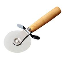 Cortador de pizza de aço inoxidável, ferramenta de corte de roda única de pizza com diâmetro de 6.6cm, faca doméstica para bolo, ferramenta de bolo de roda 2024 - compre barato