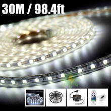 220V Super Bright LED Strip Neon Light Lamp 30M 98ft Rope Tape Diode Ribbon Lights for Home Decoration lampada led Warm White D4 2024 - buy cheap